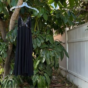 Vintage Y2K Forever 21 Halter Dress with Sequin Detail.